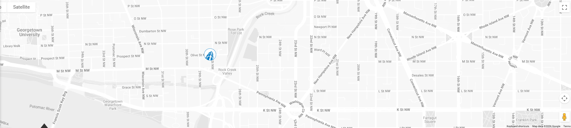 Map showing MCN Build headquarters, 1214 28th Street NW, Washington, DC 20007